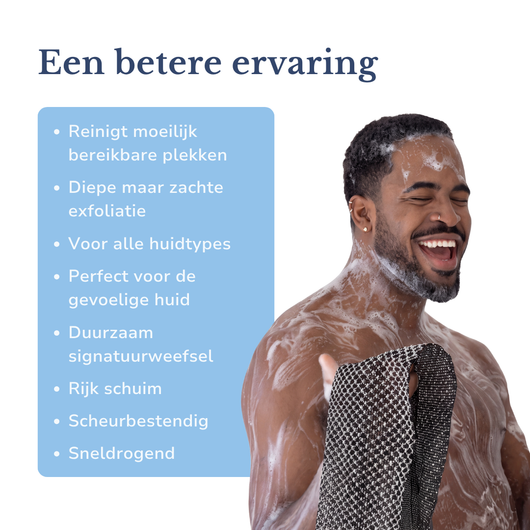 Blissy™ Exfoliërende Antibacteriële Douchehanddoek