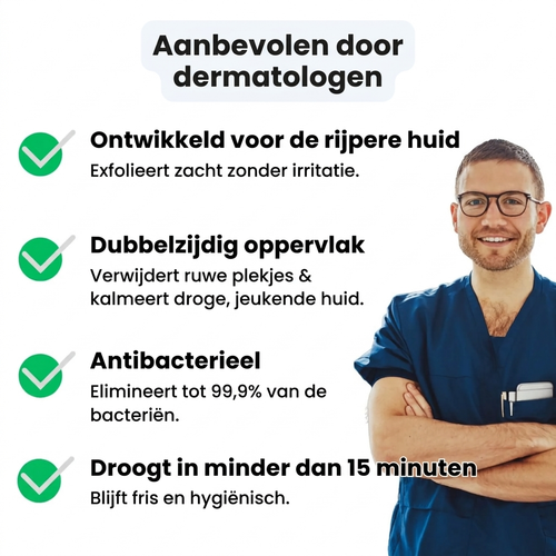 Blissy™ Exfoliërende Antibacteriële Douchehanddoek